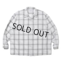 COOTIE PRODUCTIONS/T/C Sucker Ombre Check L/S Shirt（Gray）［シアサッカーオンブレチェックシャツ-25春夏］