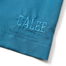 画像5: CALEE/5 SLEEVES DROP SHOULDER SH（TURQUOISE BLUE）［5分袖ドロップショルダーシャツ-25春夏］ (5)