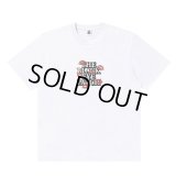 BlackEyePatch/KISSES ON OG LABEL TEE（WHITE）
