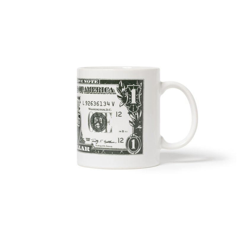 画像1: BlackEyePatch/DOLLAR BILL MUG（WHITE）