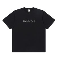 BlackEyePatch/RHINESTONED OE TEE（BLACK）