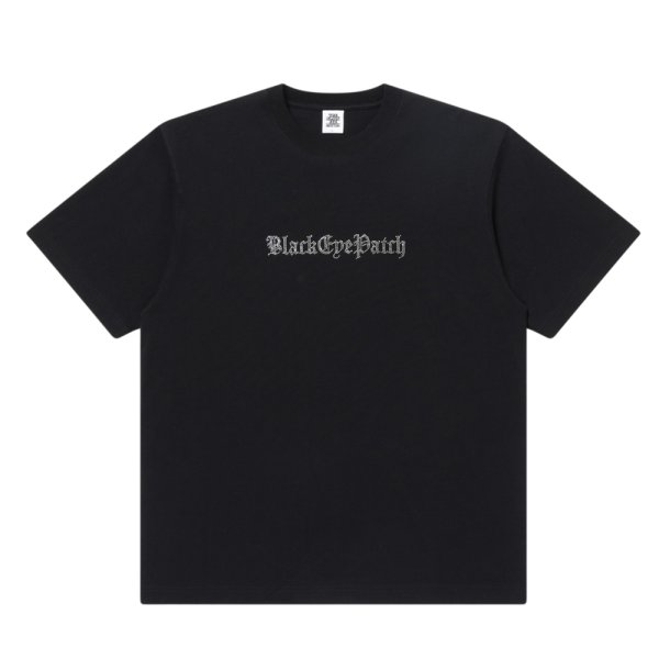 画像1: BlackEyePatch/RHINESTONED OE TEE（BLACK）
