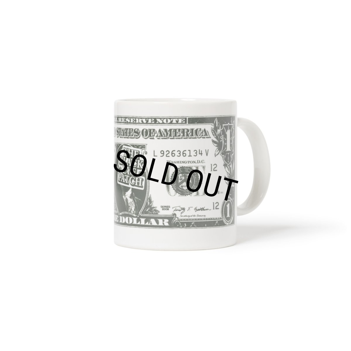 画像2: BlackEyePatch/DOLLAR BILL MUG（WHITE） (2)