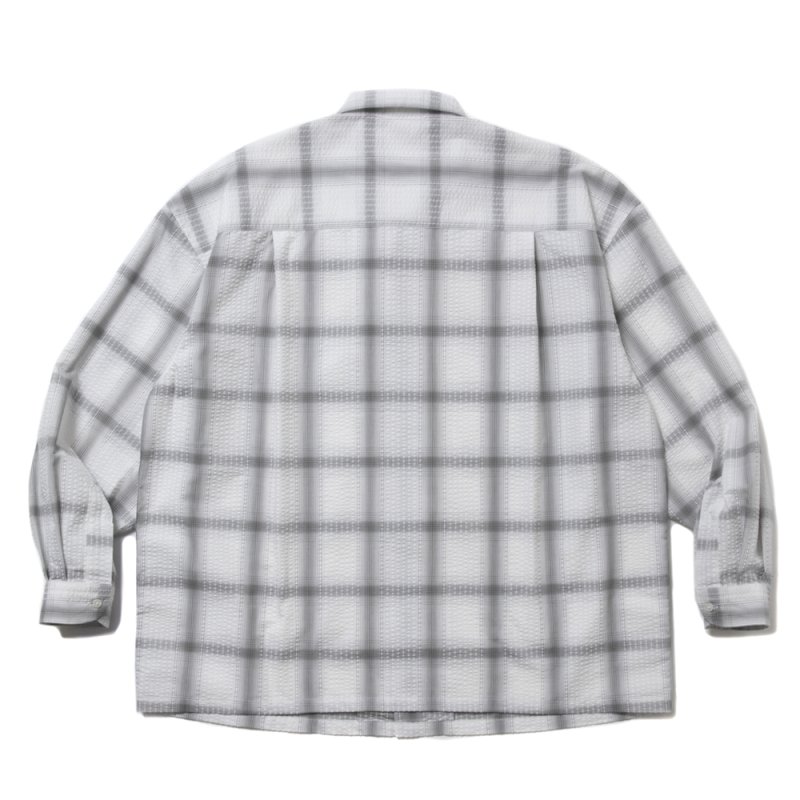 画像2: COOTIE PRODUCTIONS/T/C Sucker Ombre Check L/S Shirt（Gray）［シアサッカーオンブレチェックシャツ-25春夏］