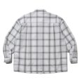 画像2: COOTIE PRODUCTIONS/T/C Sucker Ombre Check L/S Shirt（Gray）［シアサッカーオンブレチェックシャツ-25春夏］ (2)