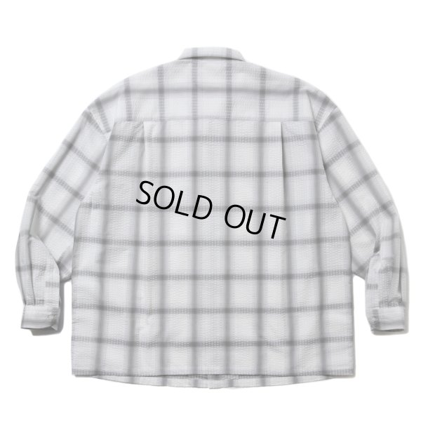 画像2: COOTIE PRODUCTIONS/T/C Sucker Ombre Check L/S Shirt（Gray）［シアサッカーオンブレチェックシャツ-25春夏］