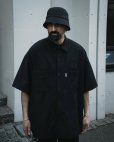 画像4: COOTIE PRODUCTIONS/Leno Cloth Error Fit Work S/S Shirt（Black）［エラーフィットワークシャツ-25春夏］