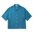 画像1: CALEE/5 SLEEVES DROP SHOULDER SH（TURQUOISE BLUE）［5分袖ドロップショルダーシャツ-25春夏］ (1)
