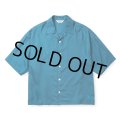 CALEE/5 SLEEVES DROP SHOULDER SH（TURQUOISE BLUE）［5分袖ドロップショルダーシャツ-25春夏］