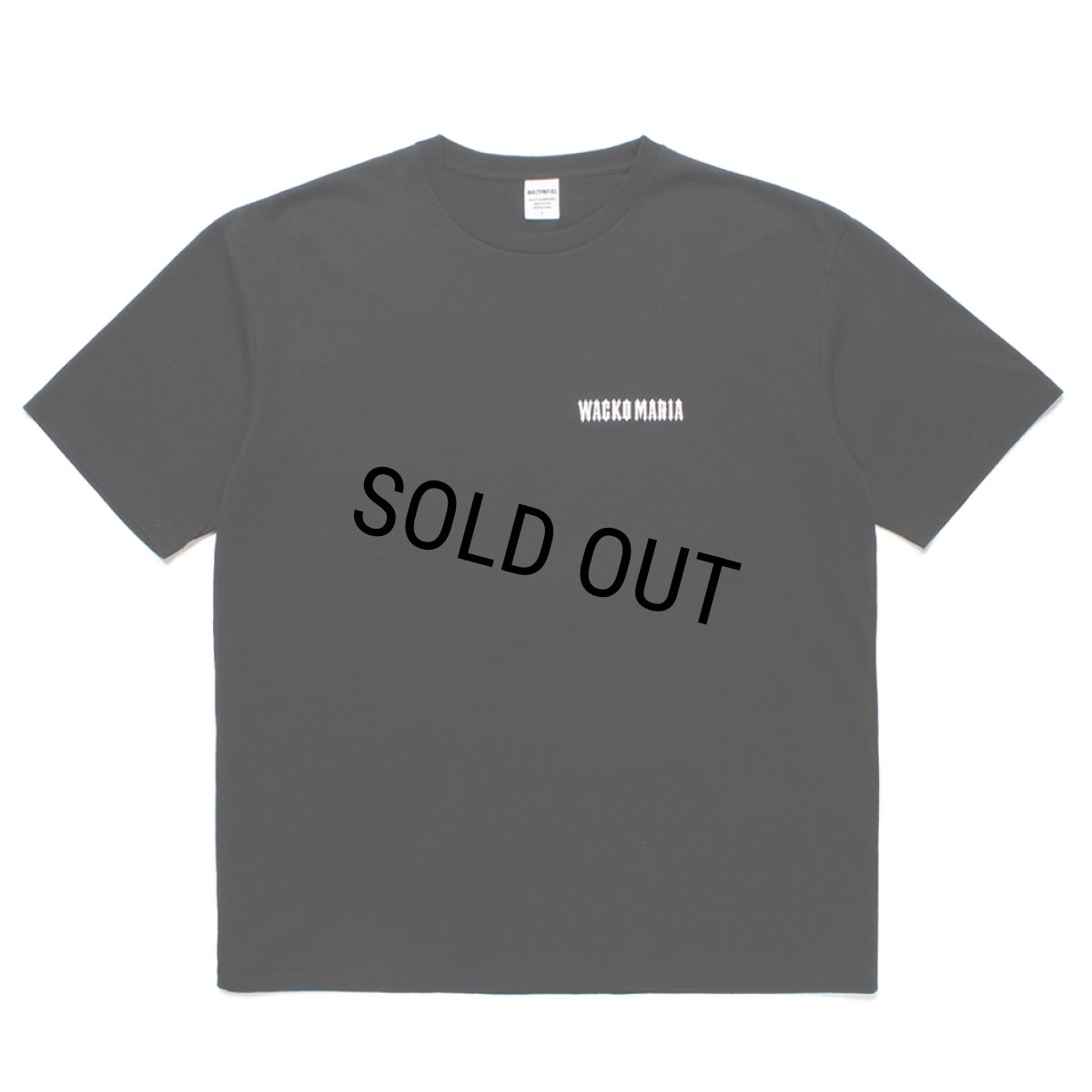 画像2: WACKO MARIA/WASHED HEAVY WEIGHT T-SHIRT（BLACK）［プリントT-25春夏］ (2)