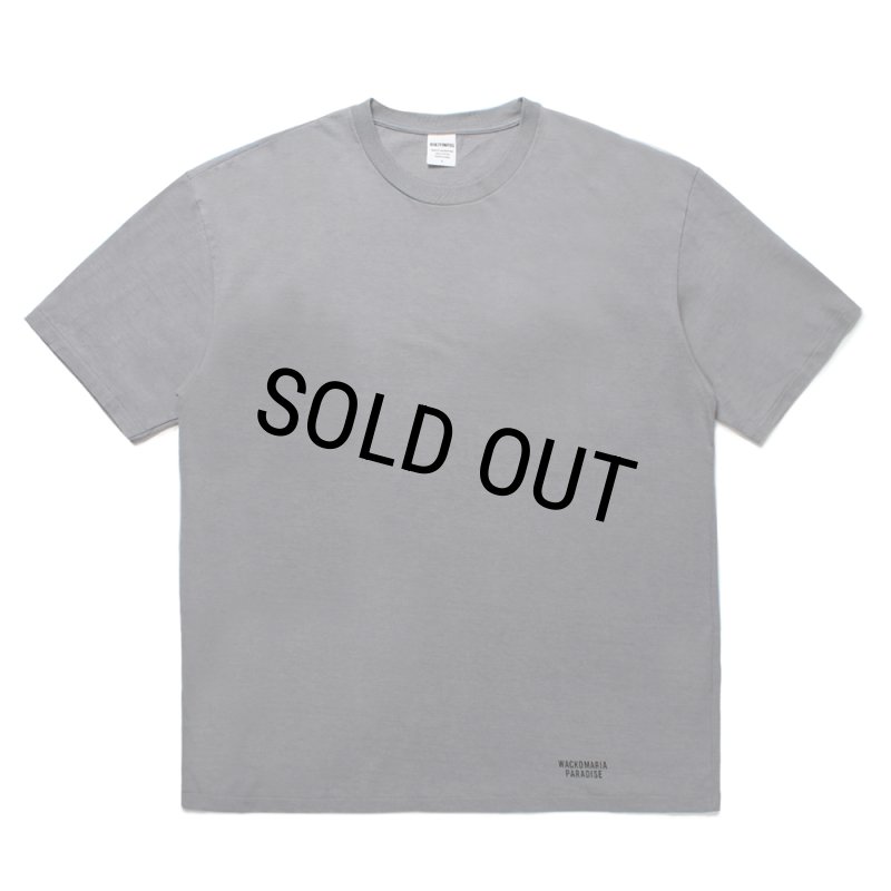 WACKO MARIA/WASHED HEAVY WEIGHT COLOR T-SHIRT（GRAY）［カラーT-25