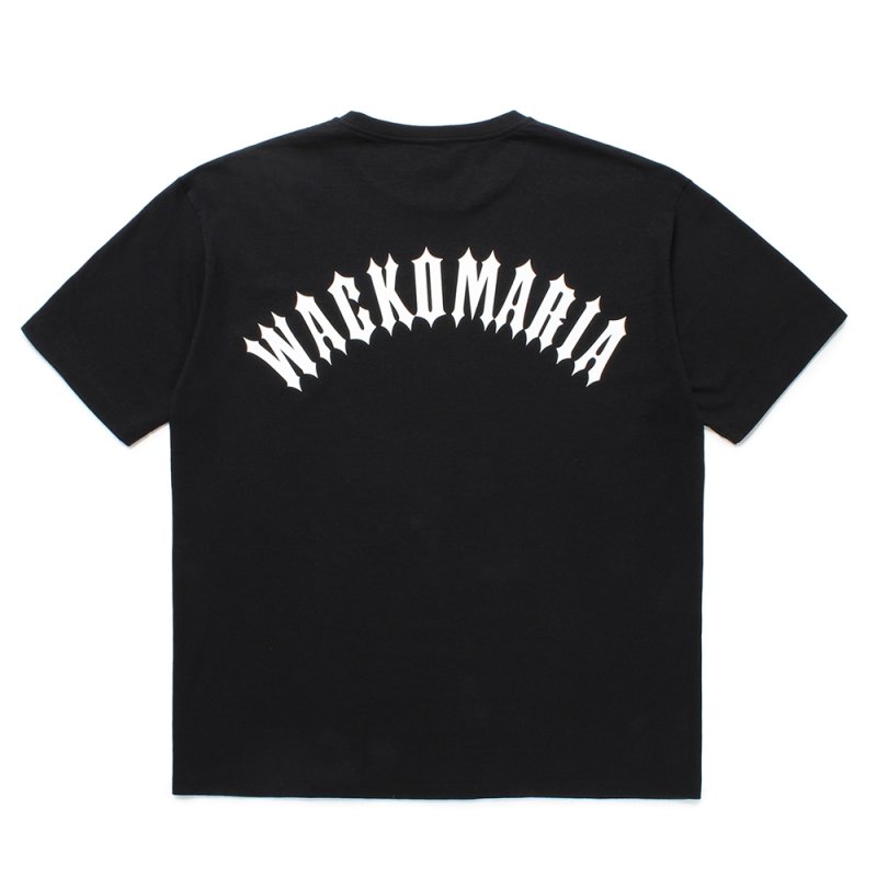 画像2: WACKO MARIA/WASHED HEAVY WEIGHT T-SHIRT（BLACK）［プリントT-25春夏］
