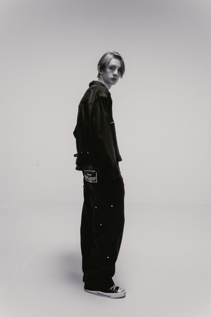 画像3: DAIRIKU/"Painter" Pressed Pants（Black）［"ペインター"スタプレパンツ-25春夏］