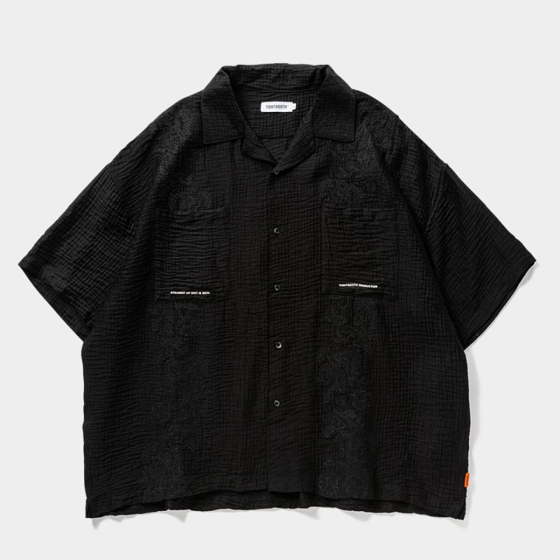 画像1: TIGHTBOOTH/POPPY ALOHA（Black）［ポピーアロハ-25春夏］