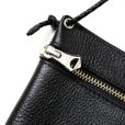 画像5: CALEE/STUDS LEATHER ZIP SACOCHE（BLACK）［レザージップサコッシュ-25春夏］