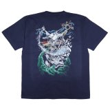 exodus/WIZARD  Tee（NAVY）［プリントT-25春夏］