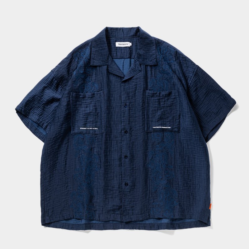 画像1: 【30％OFF】TIGHTBOOTH/POPPY ALOHA（Navy）［ポピーアロハ-25春夏］