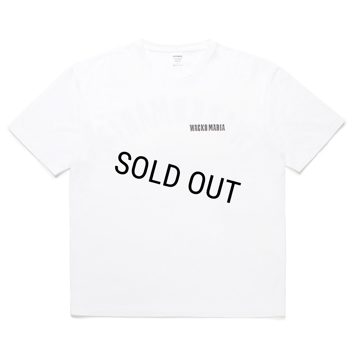 画像2: WACKO MARIA/WASHED HEAVY WEIGHT T-SHIRT（WHITE）［プリントT-25春夏］ (2)