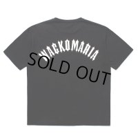 WACKO MARIA/WASHED HEAVY WEIGHT T-SHIRT（BLACK）［プリントT-25春夏］