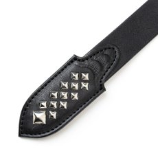 画像3: CALEE/STUDS LEATHER NARROW BELT ＜TYPE B＞（BLACK）［レザーナローベルト-25春夏］ (3)