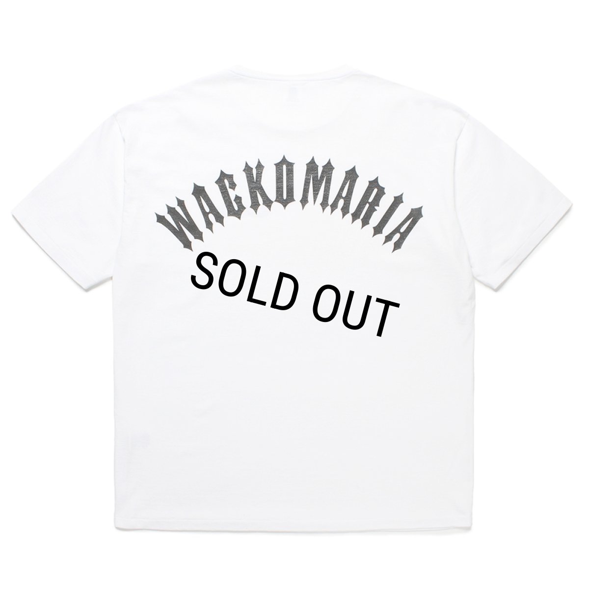 画像1: WACKO MARIA/WASHED HEAVY WEIGHT T-SHIRT（WHITE）［プリントT-25春夏］ (1)