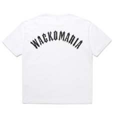 画像1: WACKO MARIA/WASHED HEAVY WEIGHT T-SHIRT（WHITE）［プリントT-25春夏］ (1)