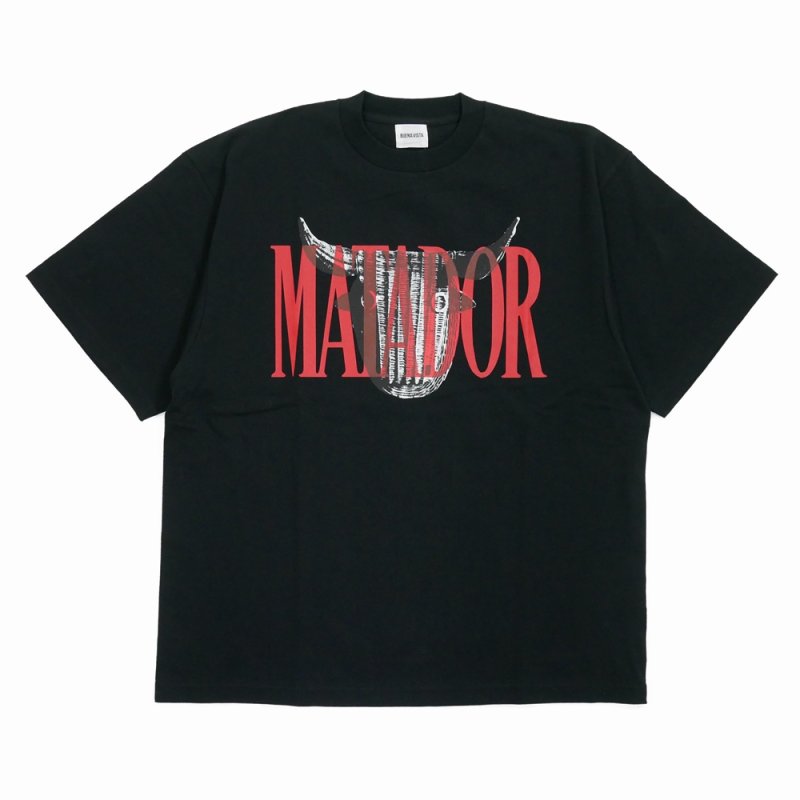 画像1: 【20％OFF】BUENA VISTA/MATADOR tee（BLACK）［プリントT-25春夏］