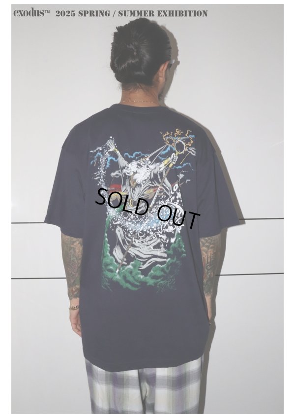 画像3: exodus/WIZARD  Tee（NAVY）［プリントT-25春夏］