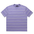 WACKO MARIA/STRIPED T-SHIRT（PURPLE）［ストライプT-25春夏］