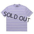 WACKO MARIA/STRIPED T-SHIRT（PURPLE）［ストライプT-25春夏］
