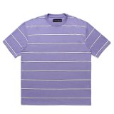 WACKO MARIA/STRIPED T-SHIRT（PURPLE）［ストライプT-25春夏］