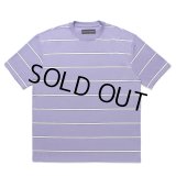 WACKO MARIA/STRIPED T-SHIRT（PURPLE）［ストライプT-25春夏］