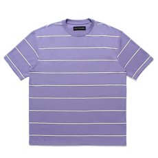 画像1: WACKO MARIA/STRIPED T-SHIRT（PURPLE）［ストライプT-25春夏］ (1)