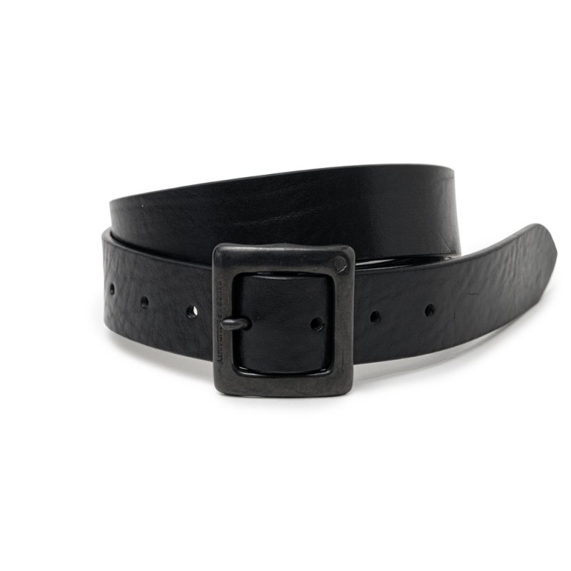 画像1: RATS/LEATHER BELT（BLACK/BLACK）［レザーベルト-25春夏］