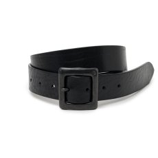画像1: RATS/LEATHER BELT（BLACK/BLACK）［レザーベルト-25春夏］ (1)