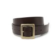 画像1: RATS/LEATHER BELT（BROWN/GOLD）［レザーベルト-25春夏］ (1)