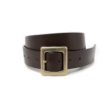 RATS/LEATHER BELT（BROWN/GOLD）［レザーベルト-25春夏］