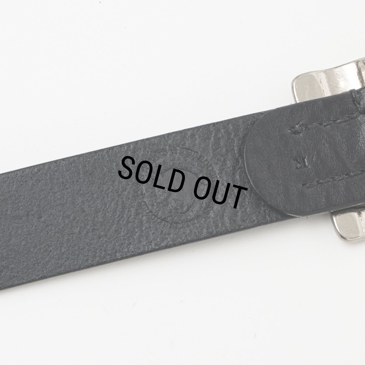 画像2: RATS/LEATHER BELT（BLACK/SILVER）［レザーベルト-25春夏］ (2)