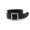 RATS/LEATHER BELT（BLACK/SILVER）［レザーベルト-25春夏］