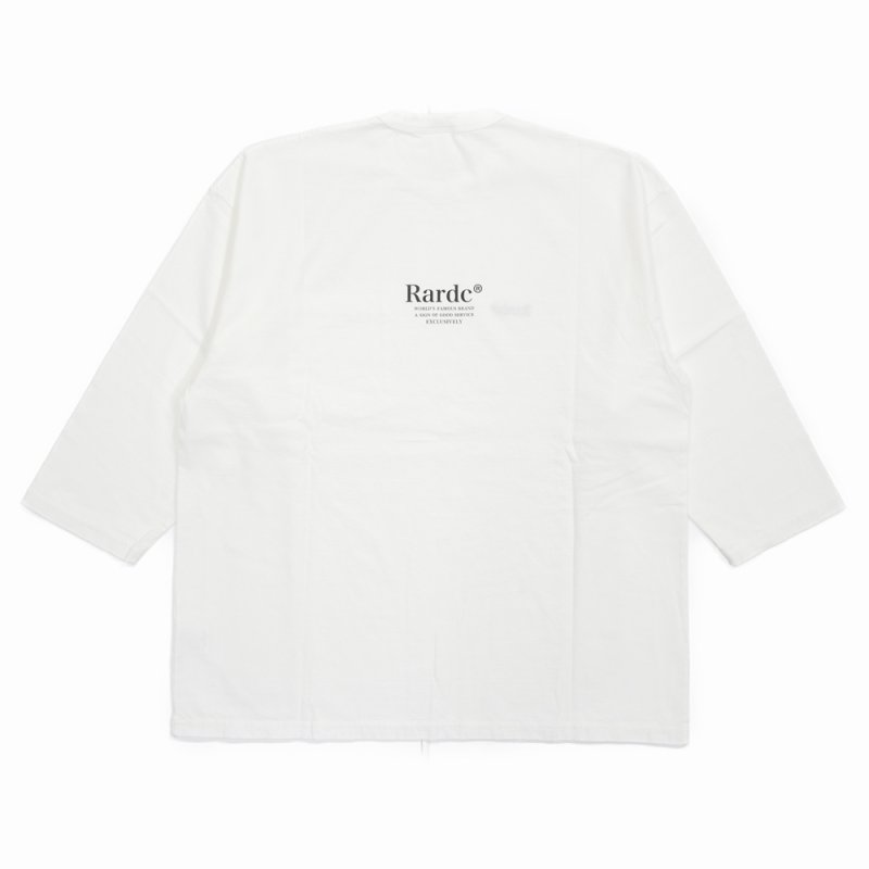 画像2: 【30％OFF】ROUGH AND RUGGED/DESIGN QS（WHITE）［刺繍+プリント7分袖ポケT-25春夏］