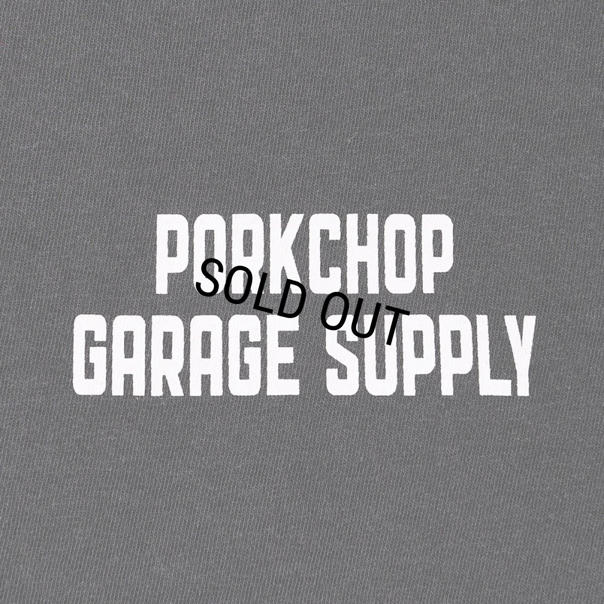 画像3: PORKCHOP/BAR&SHIELD TEE（ASH BLACK）［プリントT-25春夏］ (3)