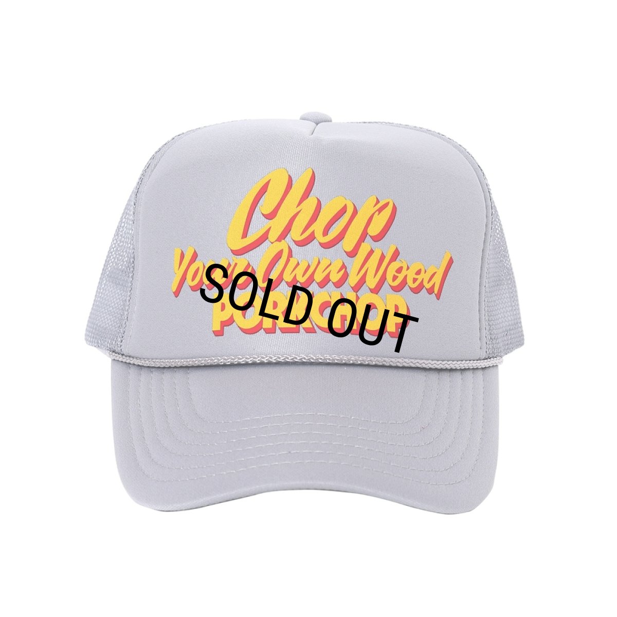 画像1: PORKCHOP/CHOP YOUR OWN WOOD CAP 2025（GRAY）［メッシュキャップ-25春夏］ (1)