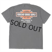 PORKCHOP/BAR&SHIELD TEE（ASH BLACK）［プリントT-25春夏］