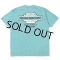 PORKCHOP/BAR&SHIELD TEE（MINT GREEN）［プリントT-25春夏］