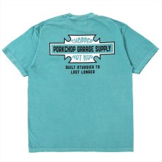 画像1: PORKCHOP/BAR&SHIELD TEE（MINT GREEN）［プリントT-25春夏］ (1)
