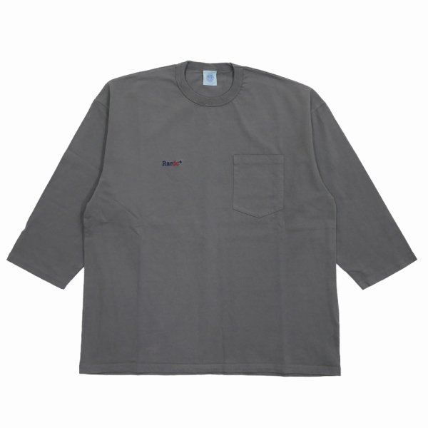 画像1: ROUGH AND RUGGED/DESIGN QS（GRAY）［刺繍+プリント7分袖ポケT-25春夏］