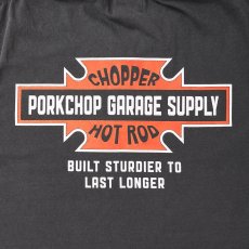 画像4: PORKCHOP/BAR&SHIELD TEE（ASH BLACK）［プリントT-25春夏］ (4)