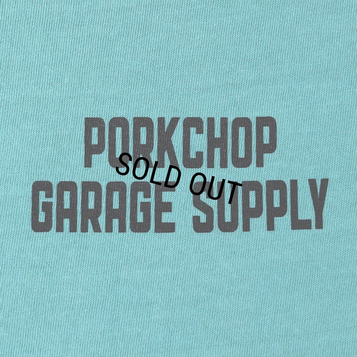 画像3: PORKCHOP/BAR&SHIELD TEE（MINT GREEN）［プリントT-25春夏］ (3)