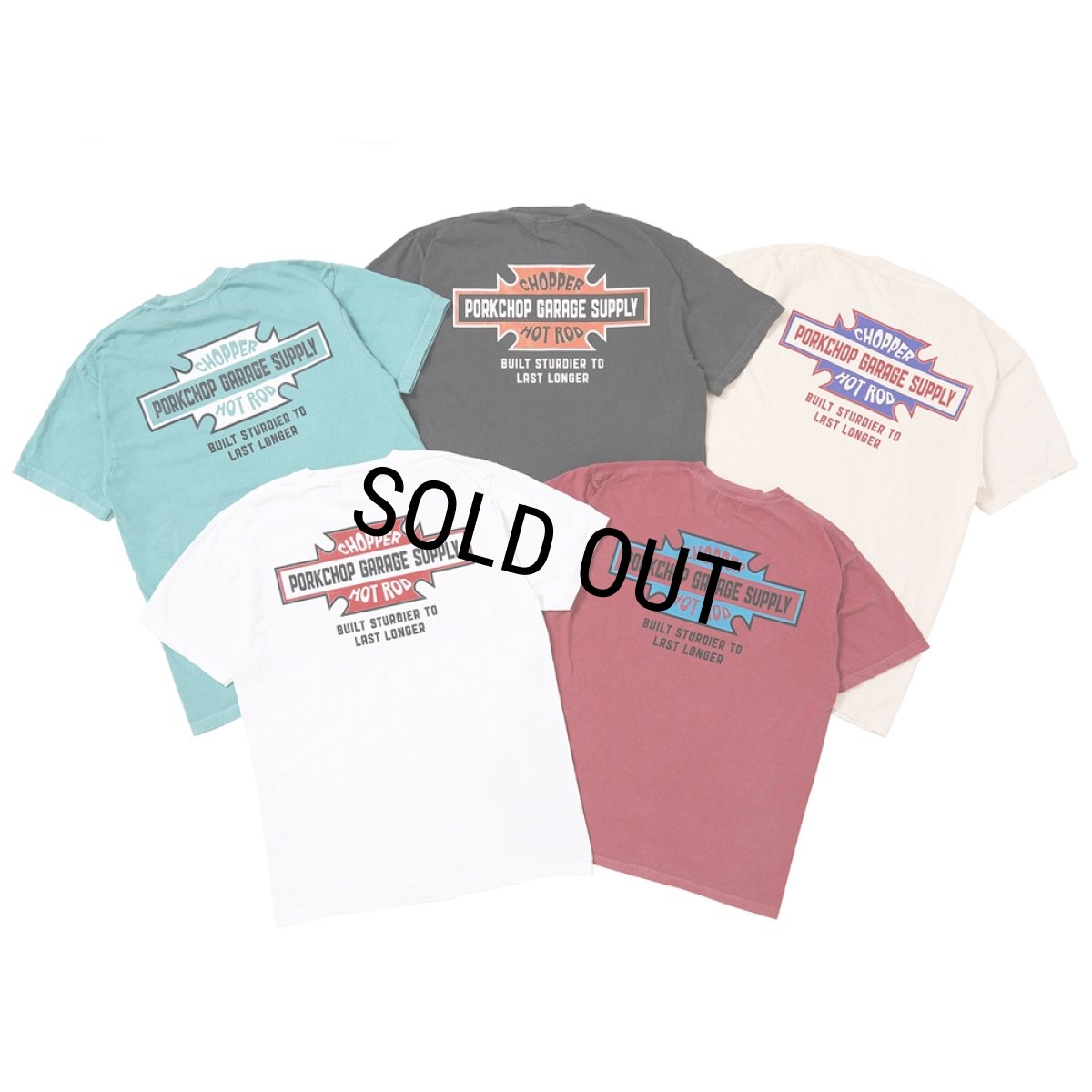 画像6: PORKCHOP/BAR&SHIELD TEE（ASH BLACK）［プリントT-25春夏］ (6)