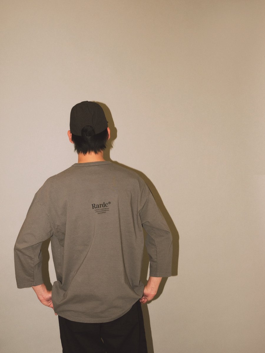 画像6: 【30％OFF】ROUGH AND RUGGED/DESIGN QS（GRAY）［刺繍+プリント7分袖ポケT-25春夏］ (6)